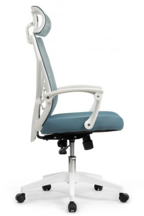 Кресло Оливер РCХ В-203АC Белый пластик/Синий / Oliver RCH W-203AC_1