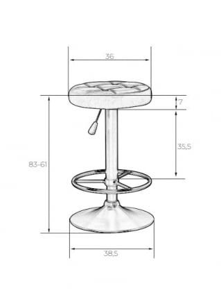 Табурет барный ДОБРИН БРУНО ГОЛД (пудрово-розовый велюр (МДЖ9-32)) 2 шт / DOBRIN BRUNO GOLD (MJ9-32))_2
