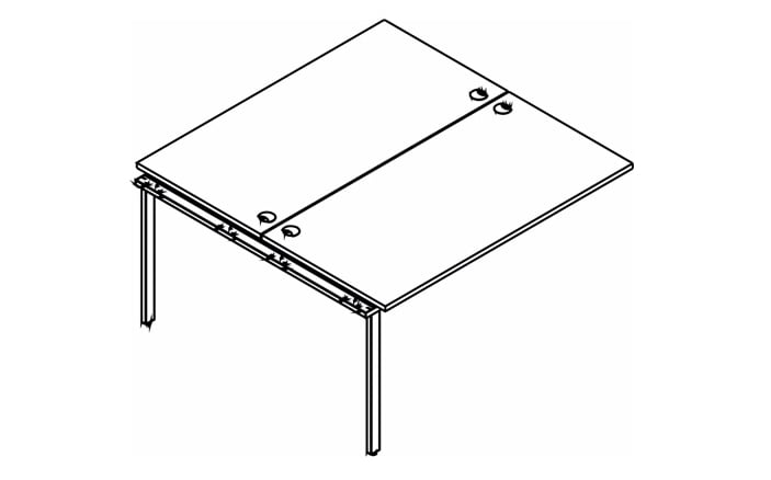 Приставка к рабочей станции XTEN GLOSS XIGWST 1614 Легно Темный_0