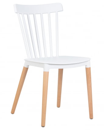 Стул обеденный ДОБРИН ТХЕО ножки светлый бук Белый В-02 / DOBRIN THEO W-02_12