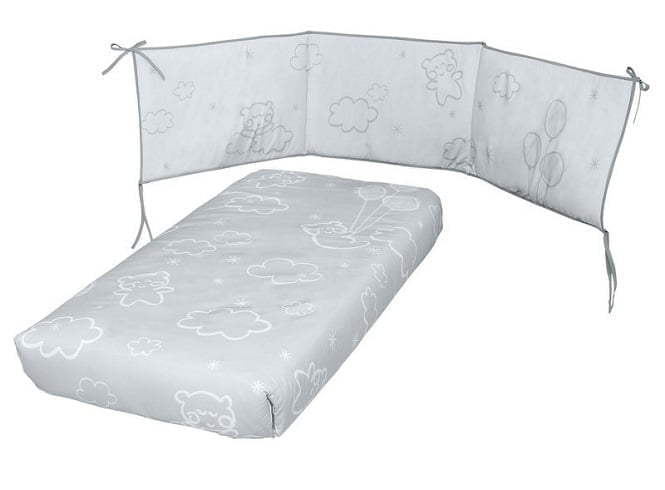 Набор Micuna Dolce Luce покрывало+борт 120x60 TX-1650 Grey_0