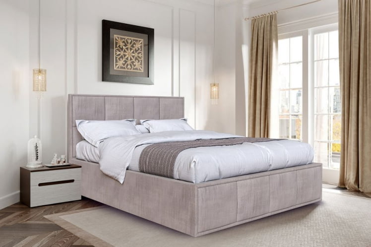 Кровать с ортопедическим основанием Октавия 1800 Джаз бежевый_1