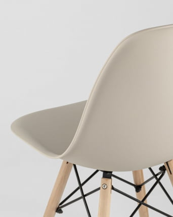 Стул Еамес Стйле ДСВ бежевый (разборный каркас) / Eames Style DSW_19