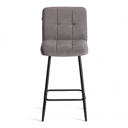 Полубарный стул Medeo/Медео велюр, серый, 29, 42х56х102 см_4