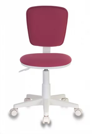 Кресло детское Бюрократ CH-W204NX (пластик белый) Розовый 26-31_1