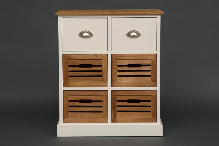 Комод с 6 ящиками Secret De Maison BOLLARD ( mod. HX13-416 ) Слоновая кость/коричневый_1