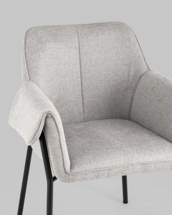 Стул Бесс рогожка светло-серый 2 шт._6