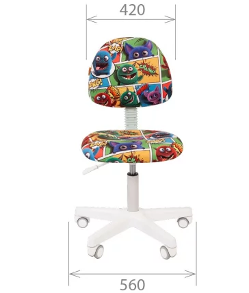 Детское кресло CХАИРМАН КИДС 104 Блаcк Зоопарк / CHAIRMAN KIDS Black_3