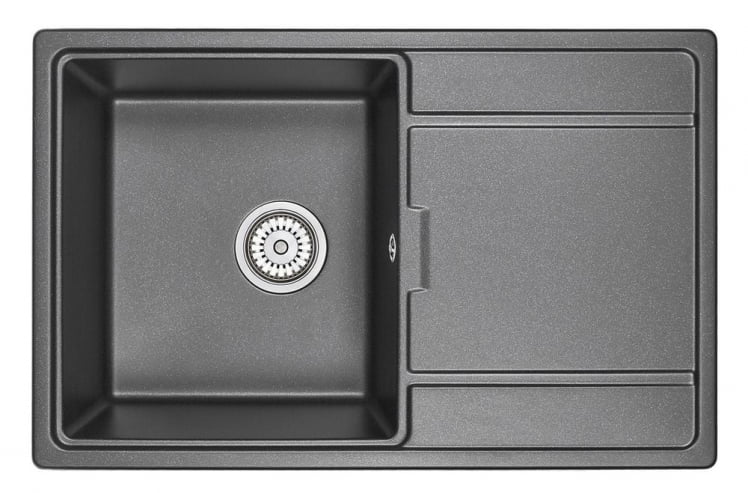 Кухонная мойка GRANULA 7804 Черный_0