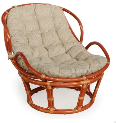 Кресло Папасан Челси 23/03 коньяк_0