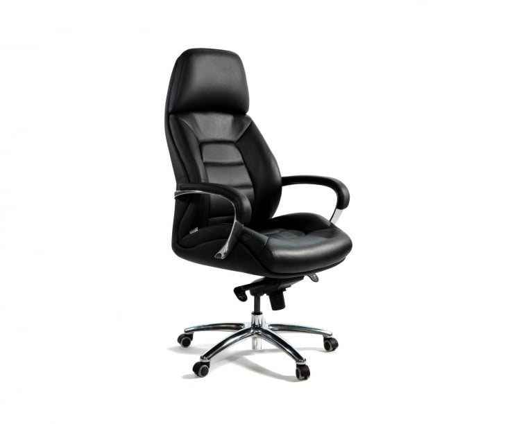 Кресло руководителя PORSCHE кожа Черный_0