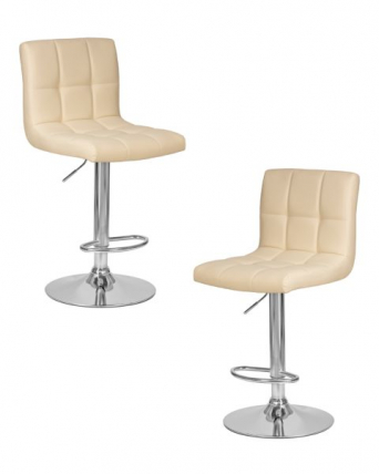 Стул барный DOBRIN CANDY (кремовый) 2 шт_0