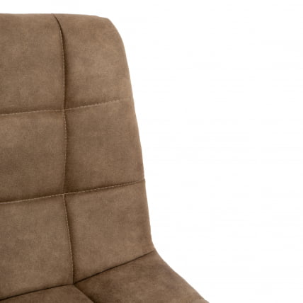 Стул CHILLY (mod. 7094) металл,ткань наппа, 45 х 55 х 87,5 см, светло-коричневый/черный, PK-01_4