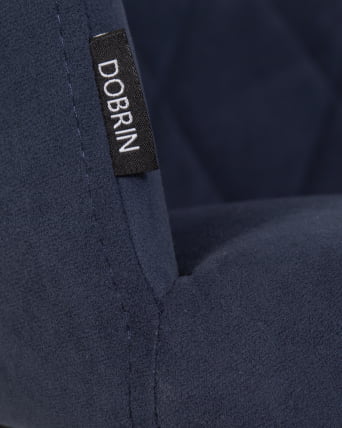 Стул обеденный DOBRIN ROBY велюр Catania Dark Blue_8