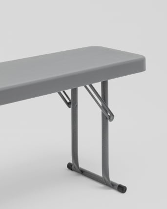 Скамейка складная 152*25*42 см серая_4