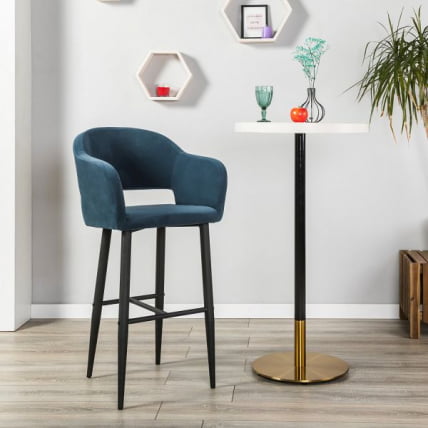 Кресло Бар Oscar Б Diag blue/черный_6