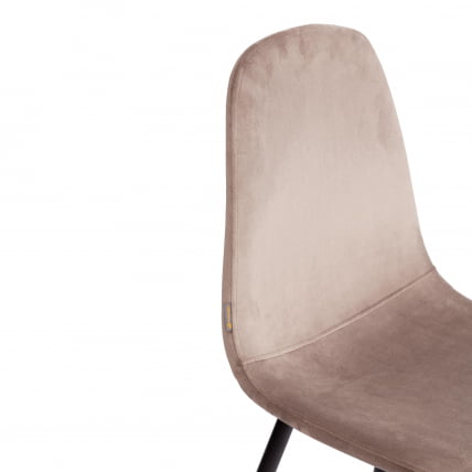 Стул BREEZE (mod. JSC-58) Велюр/металл , 44 х 53 х 86 см, coffee (кофейный) HLR 9 / черный_7