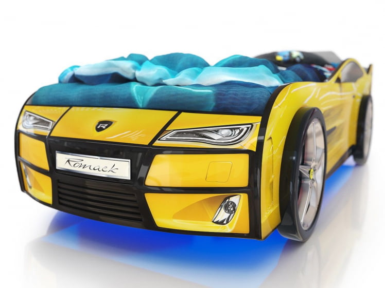 Кровать-машина Kiddy Желтый_3