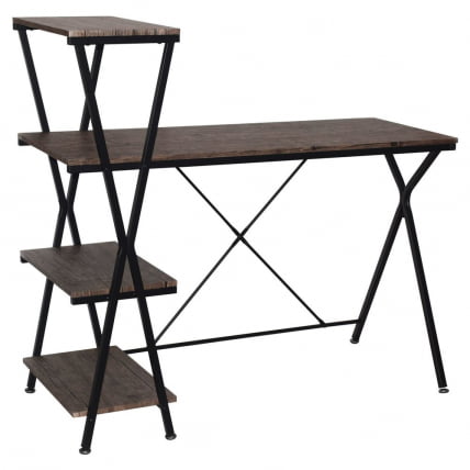 Стол на металлокаркасе BRABIX LOFT CD-004 Мореный дуб_1