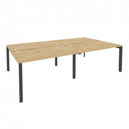 Рабочая станция на П-образном м/к ONIX O.MP-D.RS-4.3.8 Тиквуд Светлый/Антрацит_0