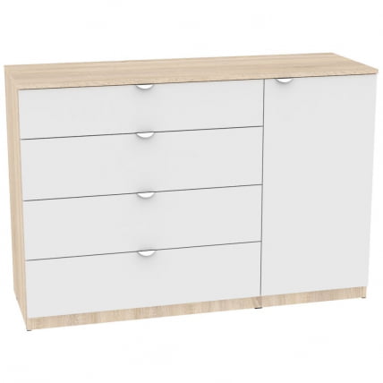 Комод Калисто(K45)923х1352х468ручкаторцеваяTR-2(ДСС-Белый)_0