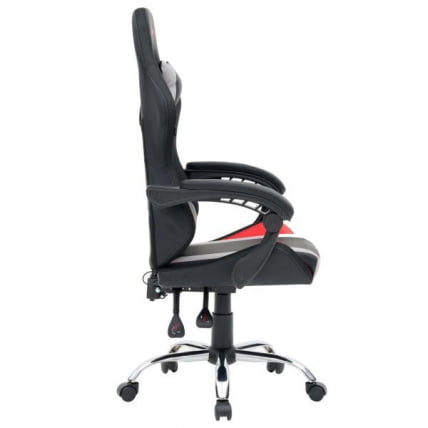 Кресло компьютерное CРОМЕКС (КРОМЕКС) Куантум ГМ-155 РГБ экокожа черное/красное/серое / CROMEX Quantum GM-155 RGB_8