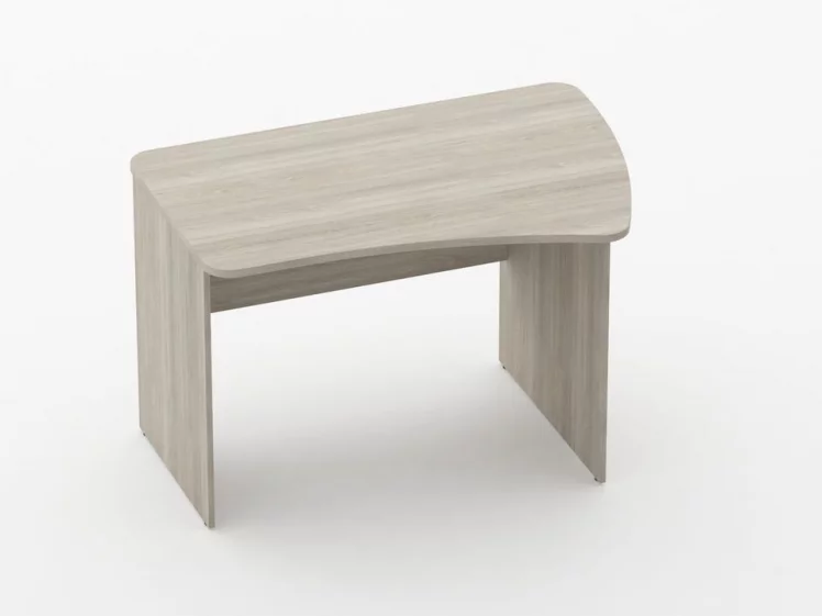 Стол прямой под встроенную тумбу Glassy 1.101.12Пр Дуб сантана светлый_0