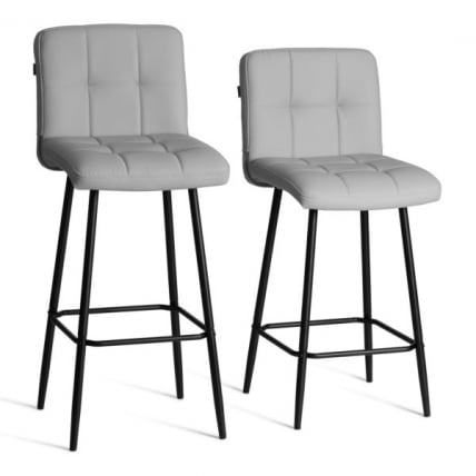 Барный стул Medeo/Медео экокожа , черный, 45х56х113 см_9