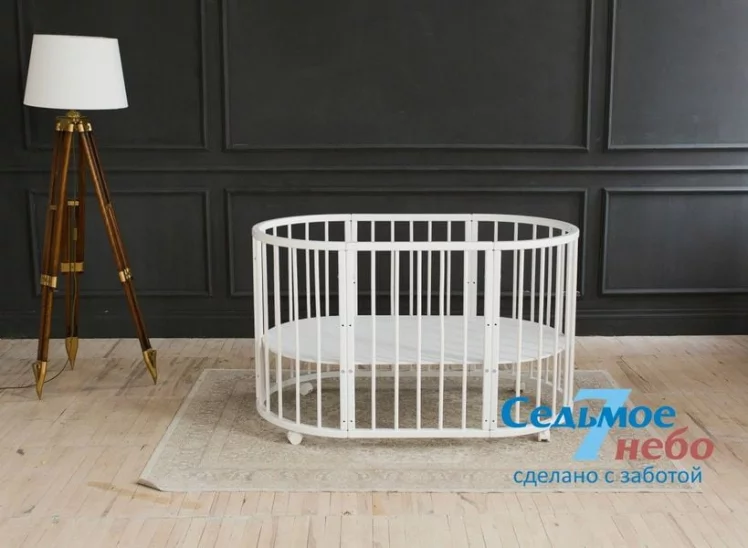 Кровать-трансформер 6-в-1 Merry Happy 01 Белая_0