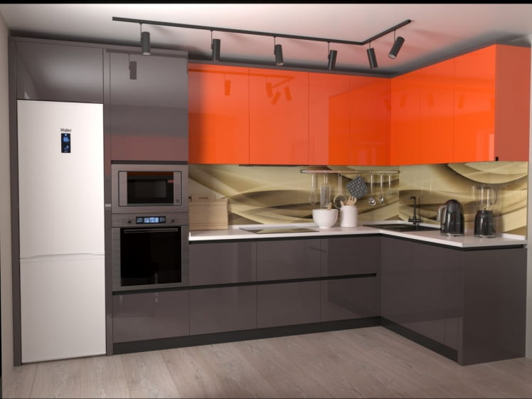 Глянцевый фартук (КОМПОЗИТ) КМ 36 / KM_2