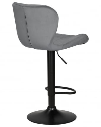 Стул барный DOBRIN BARNY BLACK (серый велюр (MJ9-75))_3