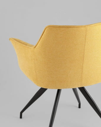 Стул обеденный Feston вращающийся желтый_5