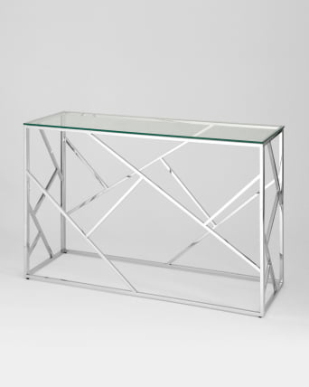 Консоль АРТ ДЕКО 120*40 Серебро_1