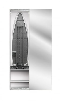 Шкаф со встроенной гладильной доской Iron Box (правый, купе) Беленый дуб_0