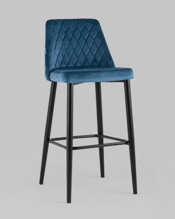 Стул барный Диего Пыльно-синий_1