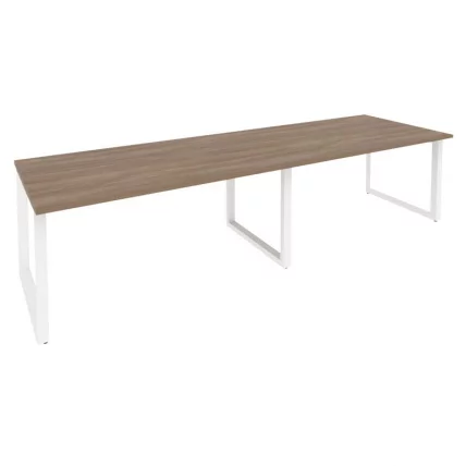 Стол переговорный (2 столешницы) ONIX O.MO-PRG-2.4 Дуб Аризона/Белый_0