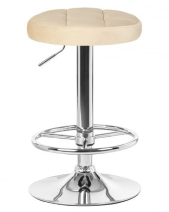 Табурет барный ДОБРИН БРУНО (бежевый велюр (МДЖ9-10)) / DOBRIN BRUNO (MJ9-10))_1