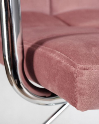 Стул барный DOBRIN KRUGER ARM (пудрово-розовый велюр (MJ9-32)) 2 шт_8