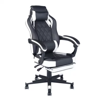 Геймерское кресло ТопЧаирс Вираге Черный-белый / TopChairs Virage_1