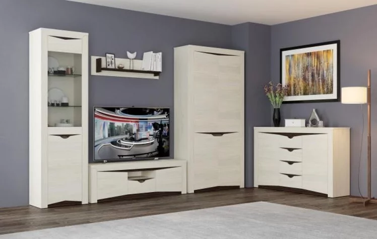 Шкаф для одежды Лючия 33.03 Ясень анкор светлый Венге_2