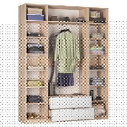 Шкаф распашный R-230х180х45-2-TR-M(Белый)_1