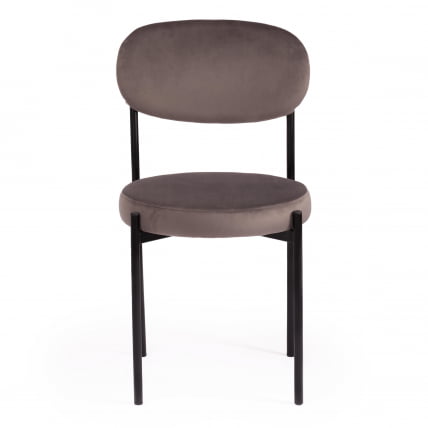 Стул REVO (mod. 7033) ткань/металл, 47х54х82 см, высота до сиденья 47 см, темно-серый barkhat 14/черный_4