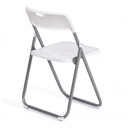 Стул складной FOLDER (mod. 3017H) каркас: металл, сиденье/спинка: пластик, 49 x 46.5 x 73.5 см, white (белый) / grey (серый)_2