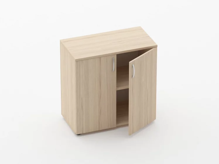 Шкаф низкий закрытый Glassy 6.08.131 Бук светлый_1