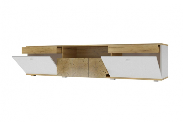 Тумба ТВ 2000 Фиджи ЛД.659.040.000 Дуб Золотой/Белый_1