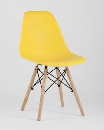 Стул Eames Style DSW желтый 4 шт. комплект (разборный каркас)_1