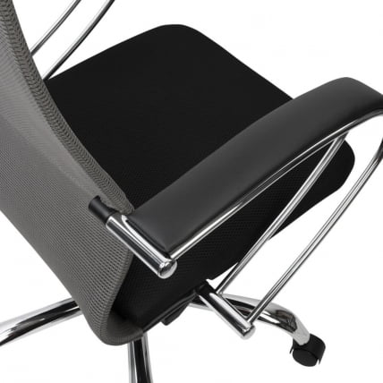 Кресло руководителя BRABIX PREMIUM Ultimate EX-800 хром Черное/серое_10