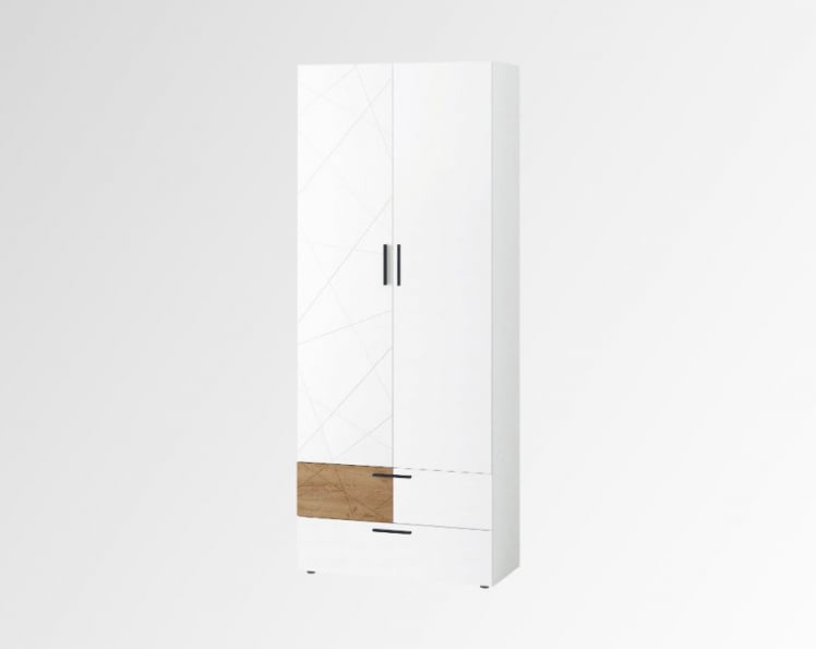 Шкаф для одежды с полками и штангой (лев/прав) Джерси 601.17_0