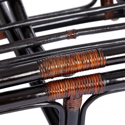 Диван MAMASAN/МАМАСАН 23/02 W /с подушкой/ подушка 182х119 см, 169х102х80 см, Antique brown (античный черно-коричневый), флок, олива, 23_11