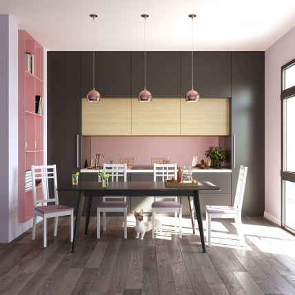 Стол обеденный Пегас 120x75 Эмаль белая Морилка Орех_5